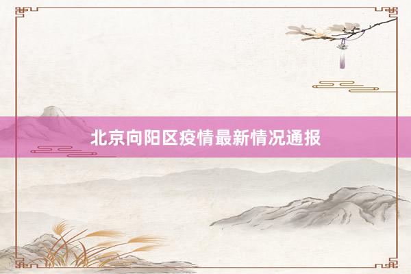 北京向阳区疫情最新情况通报
