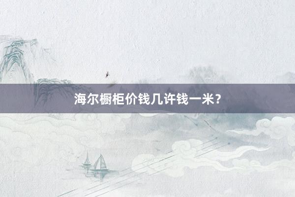 海尔橱柜价钱几许钱一米？